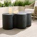 Indio 36 X 22 inch Matte Black Outdoor Coffee Table, Large