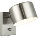 Clinton Wall Sconce Wall Light in Brushed Nickel