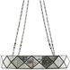 Maybelle 8 Light 37 inch Antique Brushed Brass / Silver Mercury Glass Chandelier Ceiling Light