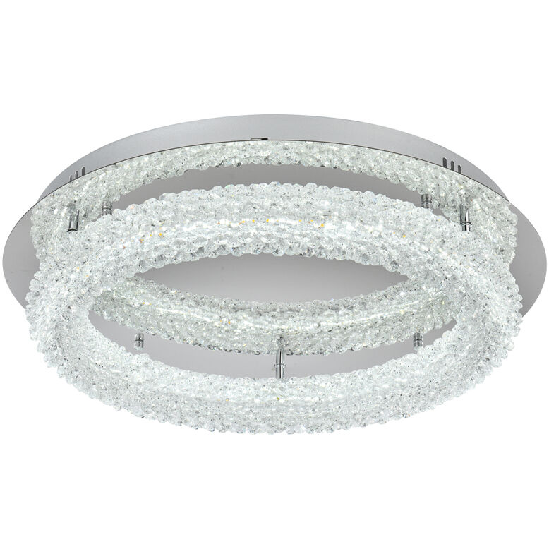 Bowen 1 Light 22 inch Chrome Flush Mount Ceiling Light