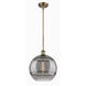 Ballston Rochester 1 Light 12 inch Brushed Brass Stem Hung Mini Pendant Ceiling Light