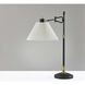 Elijah 27.5 inch 40.00 watt Black and Antique Brass Table Lamp Portable Light