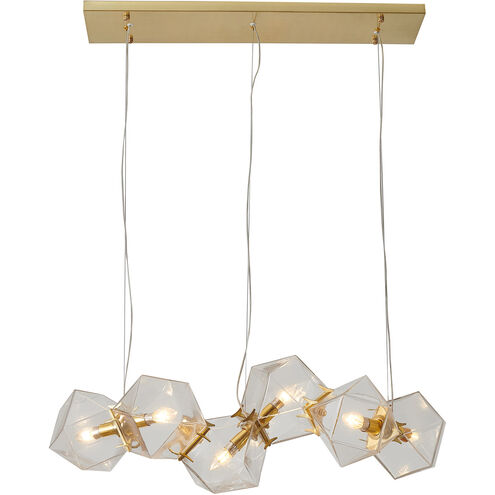 Canada 6 Light 12 inch Brass Gold Chandelier Ceiling Light