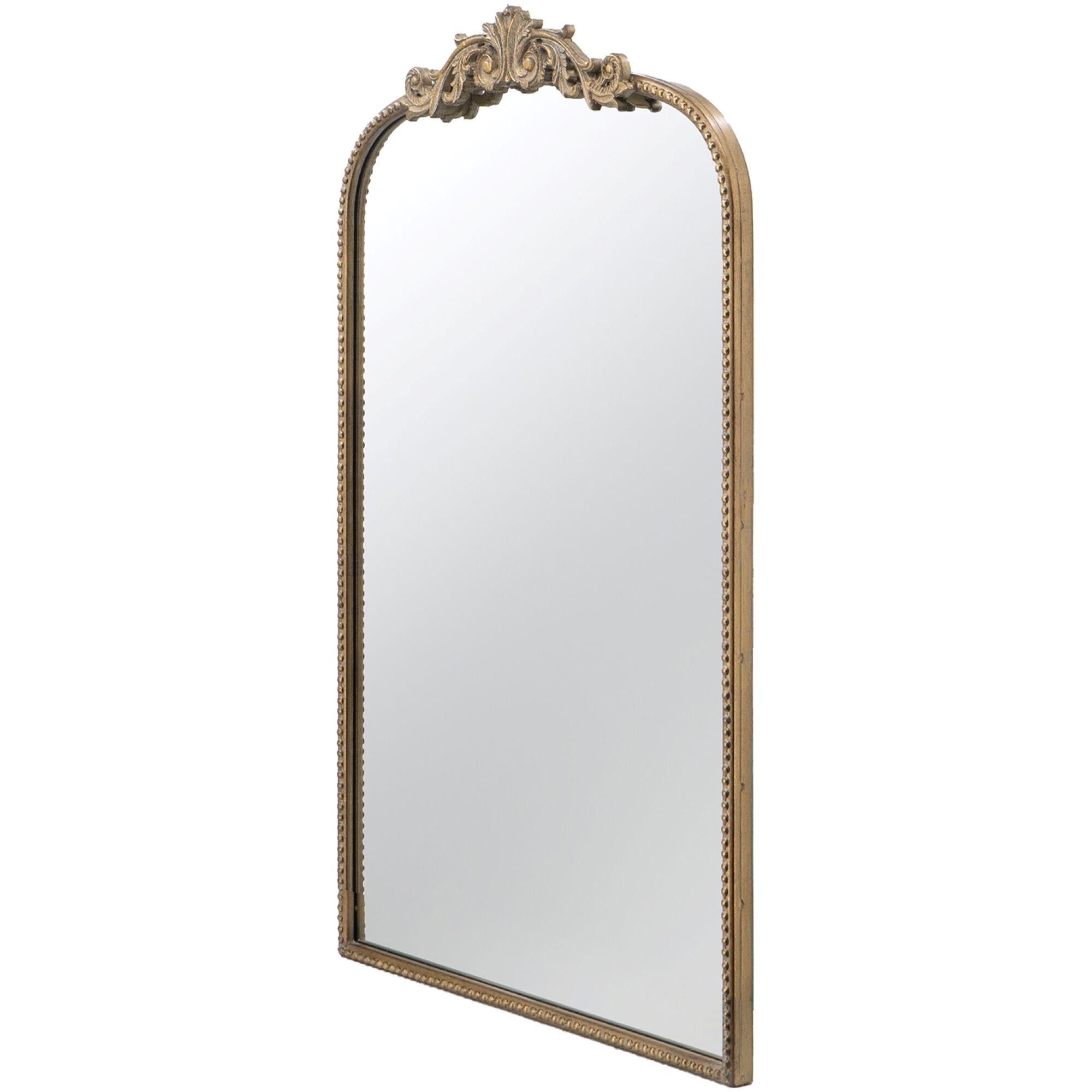 Baroque Inspired 36 X 24 inch Gold Mirror