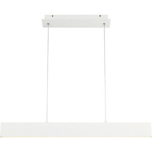 Rogers LED 1 inch White Pendant Ceiling Light, Small