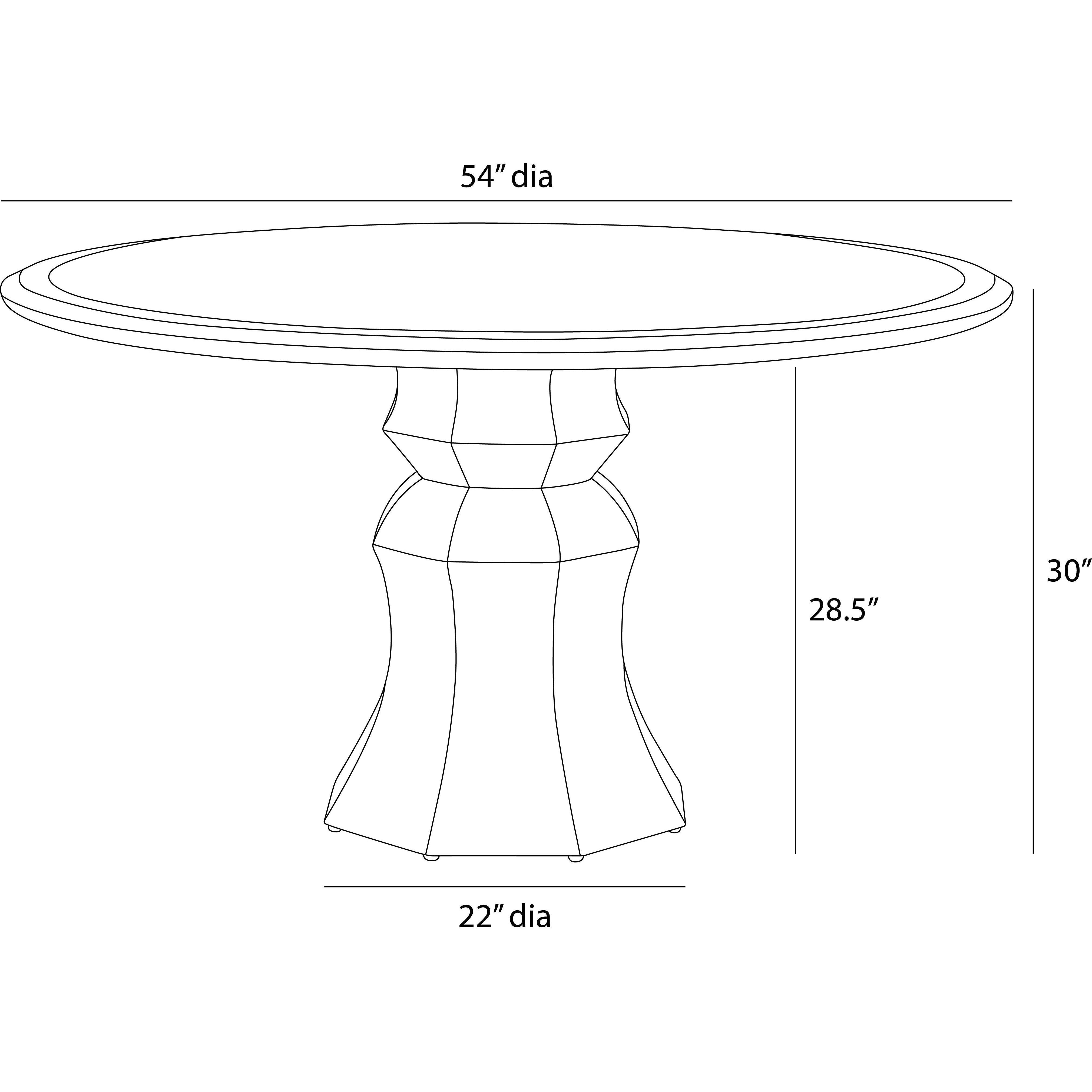Kinsley 54 inch Light Beige Burl and Light Beige Dining Table