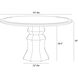 Kinsley 54 inch Light Beige Burl and Light Beige Dining Table