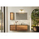 Orion 2 Light 13.75 inch Modern Gold Bath Vanity Light Wall Light