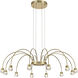 Yep Vario 12 Light 37.5 inch Titanium Gold Chandelier Ceiling Light