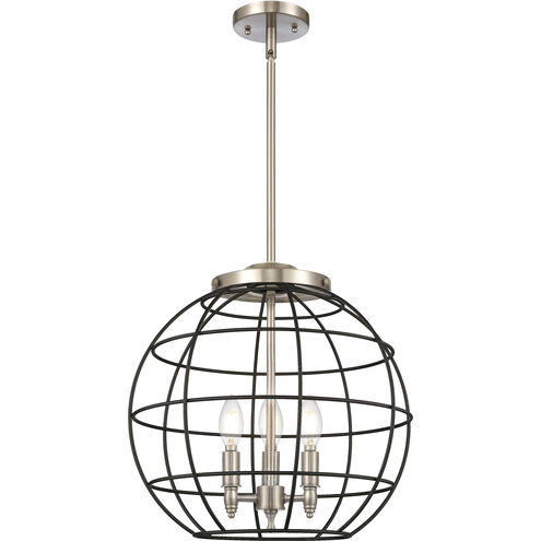 Lake Placid 3 Light 16 inch Satin Nickel Pendant Ceiling Light