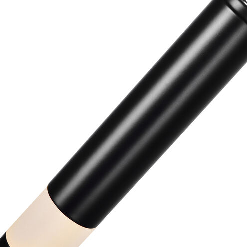 Flute LED 6 inch Black Chandelier Ceiling Light