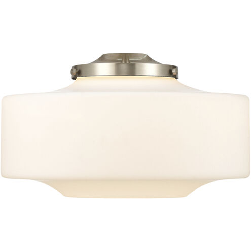 Franklin Restoration Bridgeton 1 Light 16 inch Antique Brass Mini Pendant Ceiling Light in Incandescent, Matte White