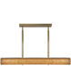 Alora Mood Maris Linear Pendant Ceiling Light in Brushed Gold