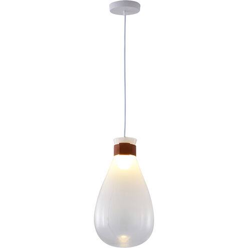 Canada 1 Light 7 inch White Pendant Ceiling Light