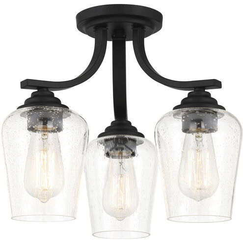 Shyloh 3 Light 16 inch Coal Semi Flush / Chandelier Ceiling Light