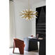 Vida LED 36 inch Burnished Gold Chandelier Ceiling Light