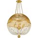 Duval 6 Light 21 inch Antique Gold Chandelier Ceiling Light