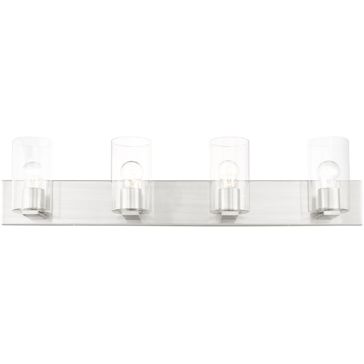 Zurich 4 Light 36 inch Brushed Nickel Vanity Sconce Wall Light