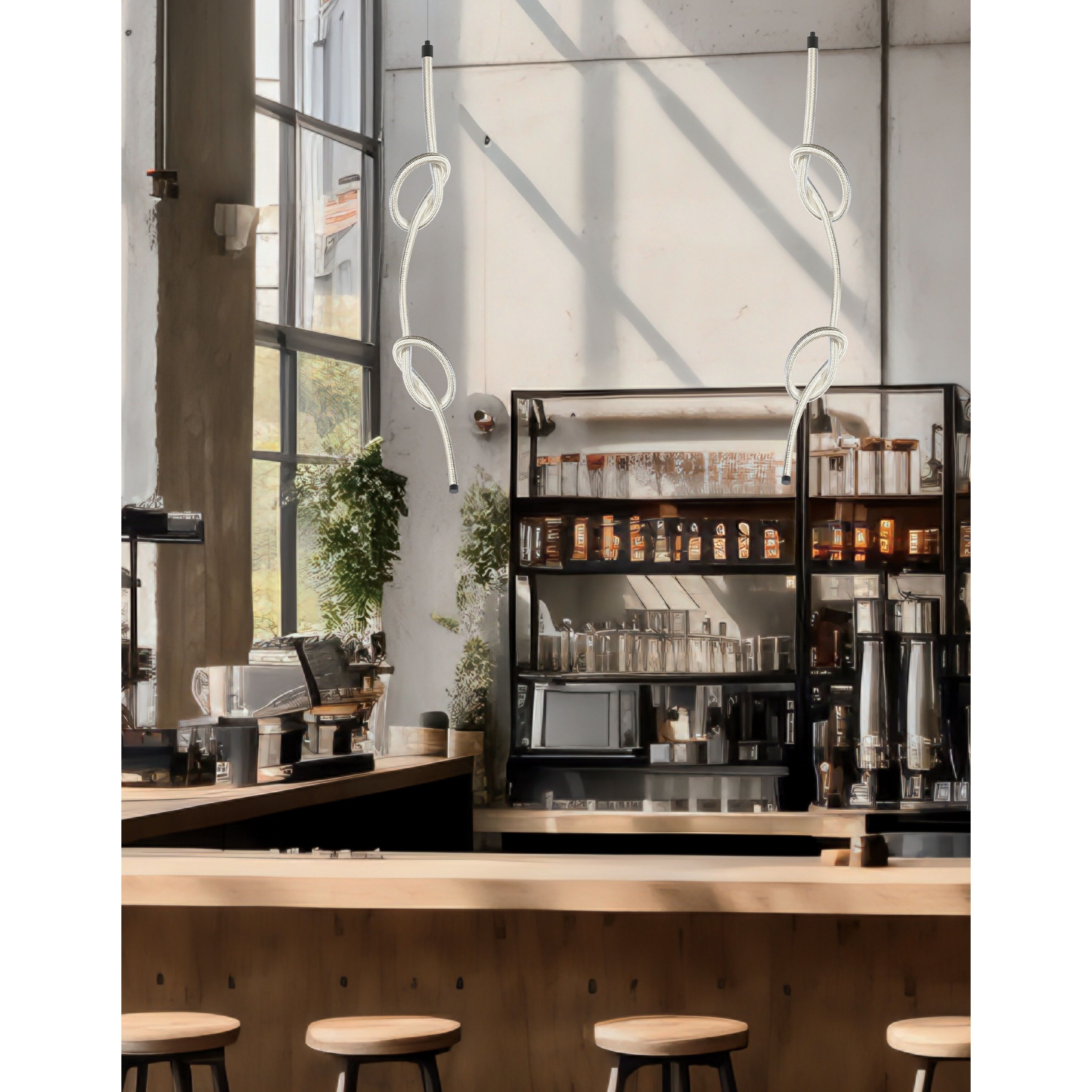 Roxanne LED 1 inch Matte Black Pendant Ceiling Light