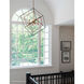 Kappa LED 27 inch Vintage Bronze with Matte Black Pendant Ceiling Light in Vintage Brass and Matte Black