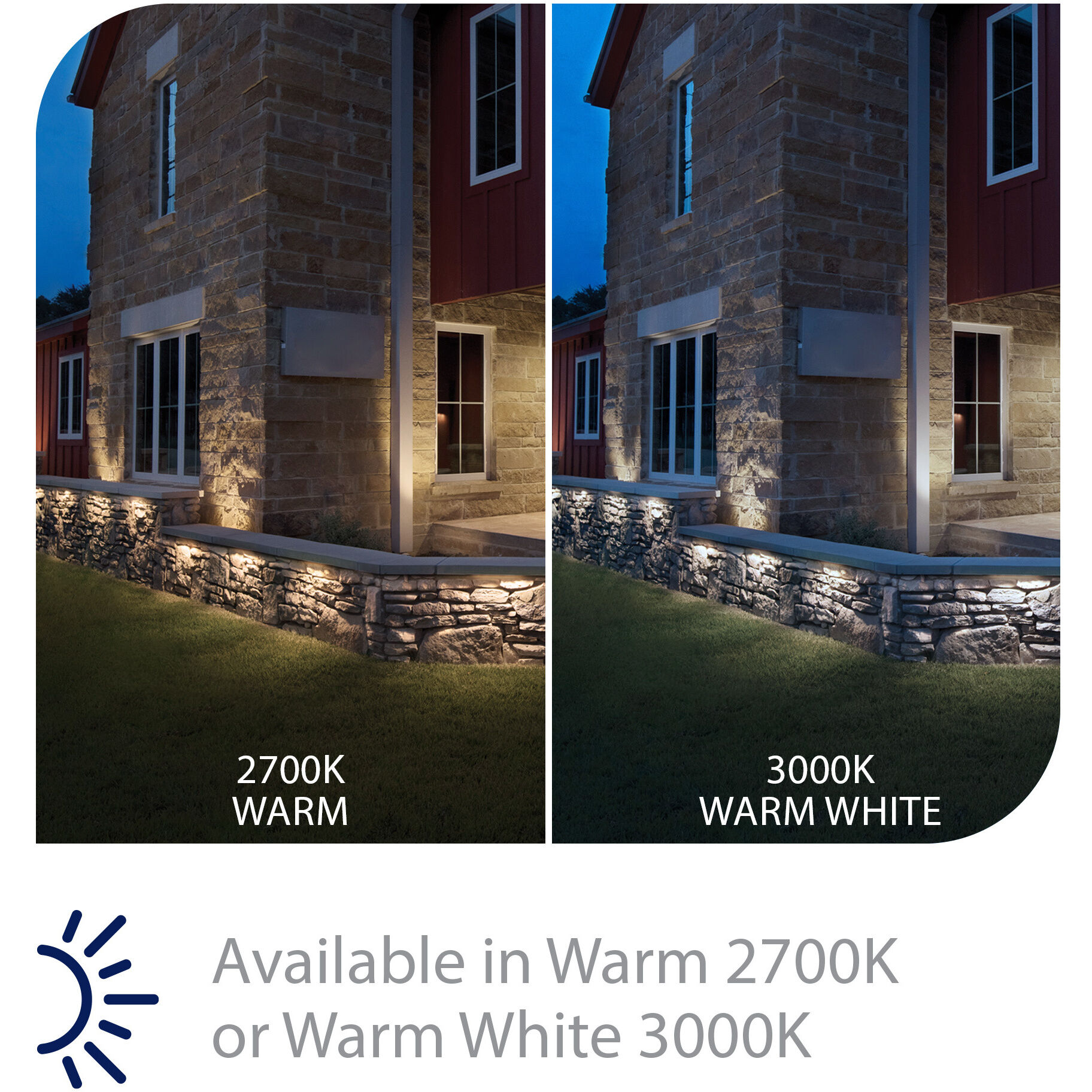 Tyler 12 1.5 watt Sand Hardscape Lighting in 3000K, WAC Landscape