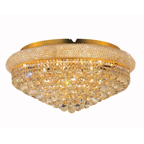 Primo 15 Light 28 inch Gold Flush Mount Ceiling Light in Royal Cut
