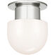 Chapman & Myers Callan LED 8 inch Polished Nickel Flush Mount Ceiling Light