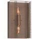 Downtown Mesh 2 Light 7.9 inch Gilded Brass Cover Sconce Wall Light in Exposed Bulb