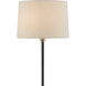 Keeler 58.75 inch 100 watt Antique Brass/Black Floor Lamp Portable Light
