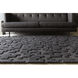 Stencil 132 X 96 inch Charcoal Handmade Rug