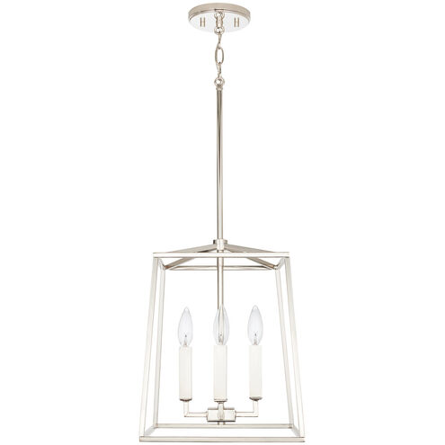 Thea 4 Light 12 inch Polished Nickel Foyer Ceiling Light
