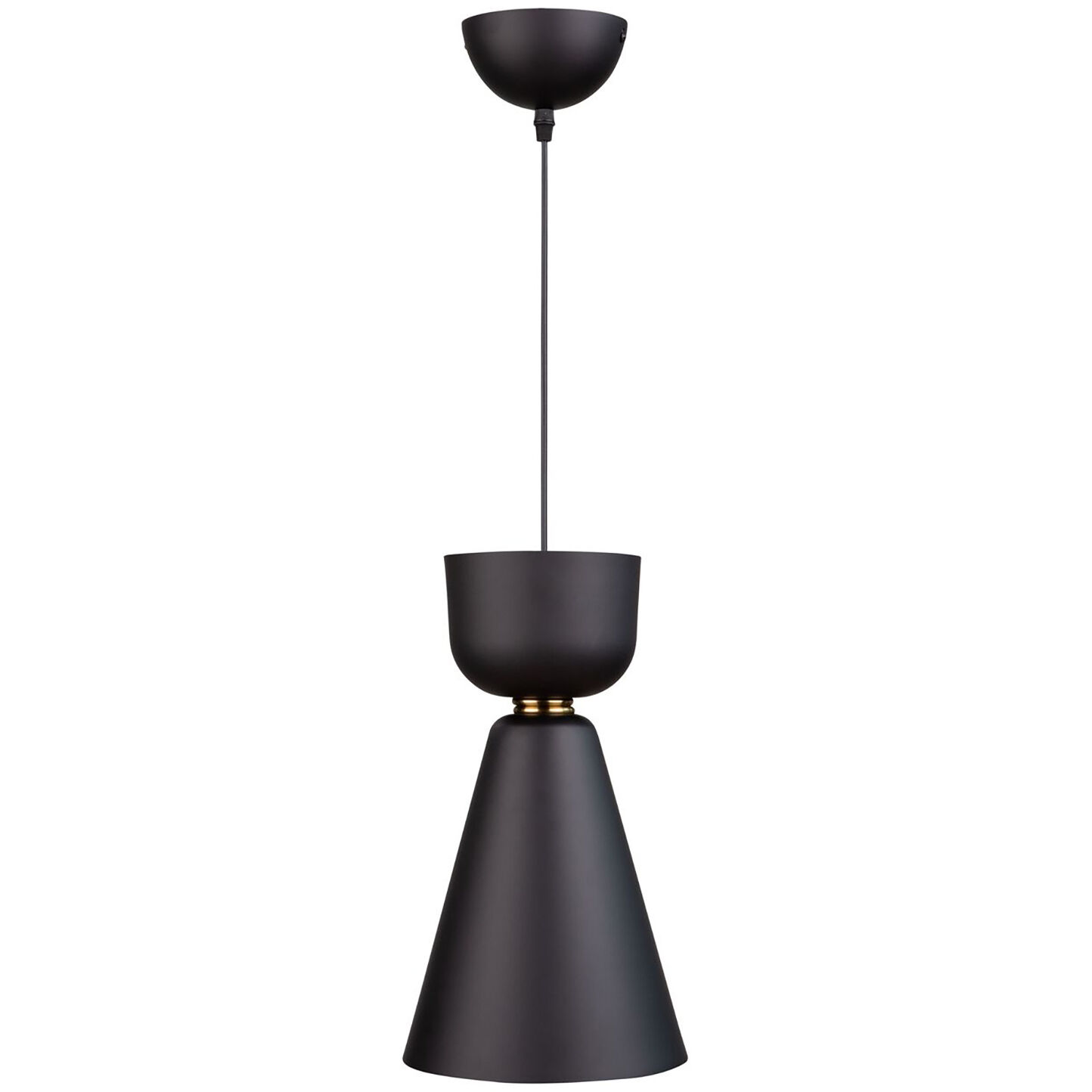 Tempo LED 8 inch Matte Black and Brass Pendant Ceiling Light