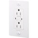 1G Duplex 125 White Outlet, GFCI