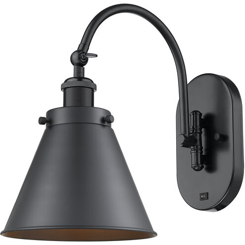 Franklin Restoration Appalachian 1 Light 8 inch Matte Black Sconce Wall Light