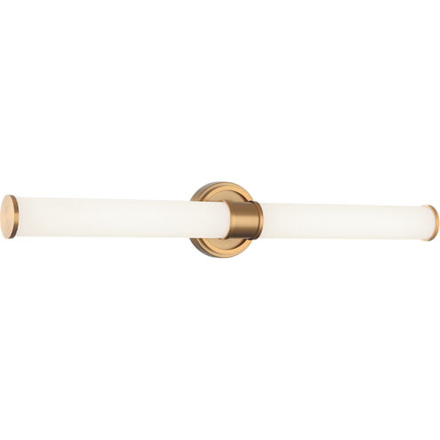 Steveston LED 26 inch Aged Gold Brass Bath Vanity Wall Light