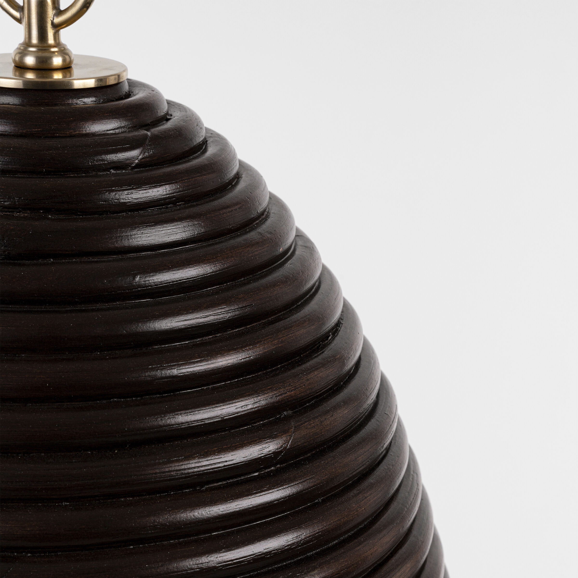 Suzanne Kasler Emerson LED 14 inch Hand-Rubbed Antique Brass Pendant Ceiling Light in Espresso Rattan