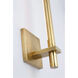 Kelly Wearstler Axis LED 4.5 inch Antique-Burnished Brass Sconce Wall Light, Medium