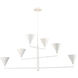 Somers 6 Light 42 inch White Chandelier Ceiling Light