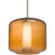 Niles 10 LED Satin Nickel Stem Pendant Ceiling Light