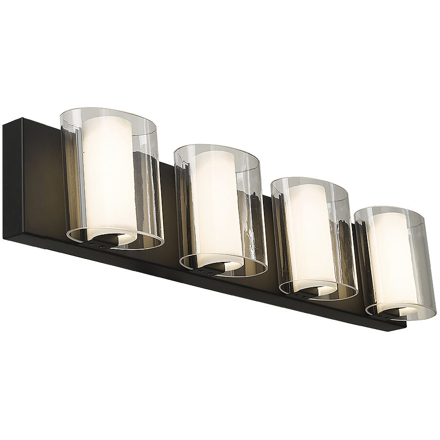 Zoe LED 26 inch Black Bath Vanity Light Wall Light