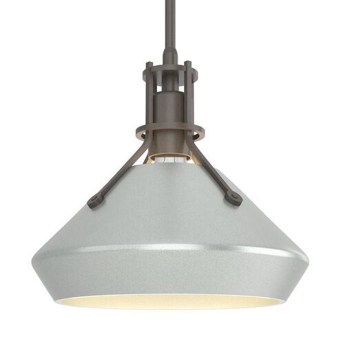 Henry 1 Light 10 inch Dark Smoke and Vintage Platinum Pendant Ceiling Light in Dark Smoke/Vintage Platinum