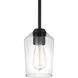 Shayna 1 Light 5.13 inch Flat Black Mini Pendant Ceiling Light