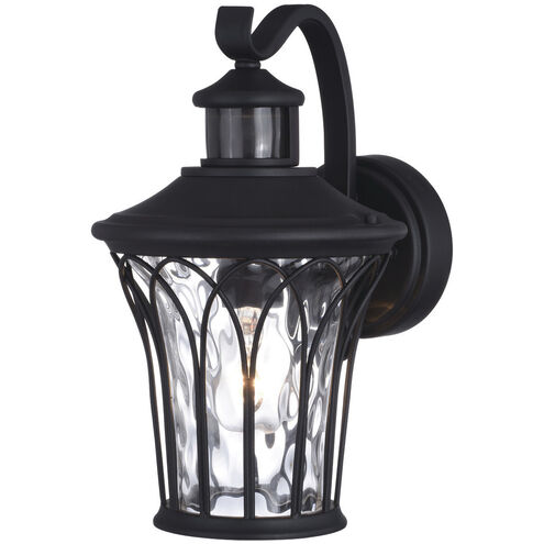 Abigail Textured Black Outdoor Motion Sensor