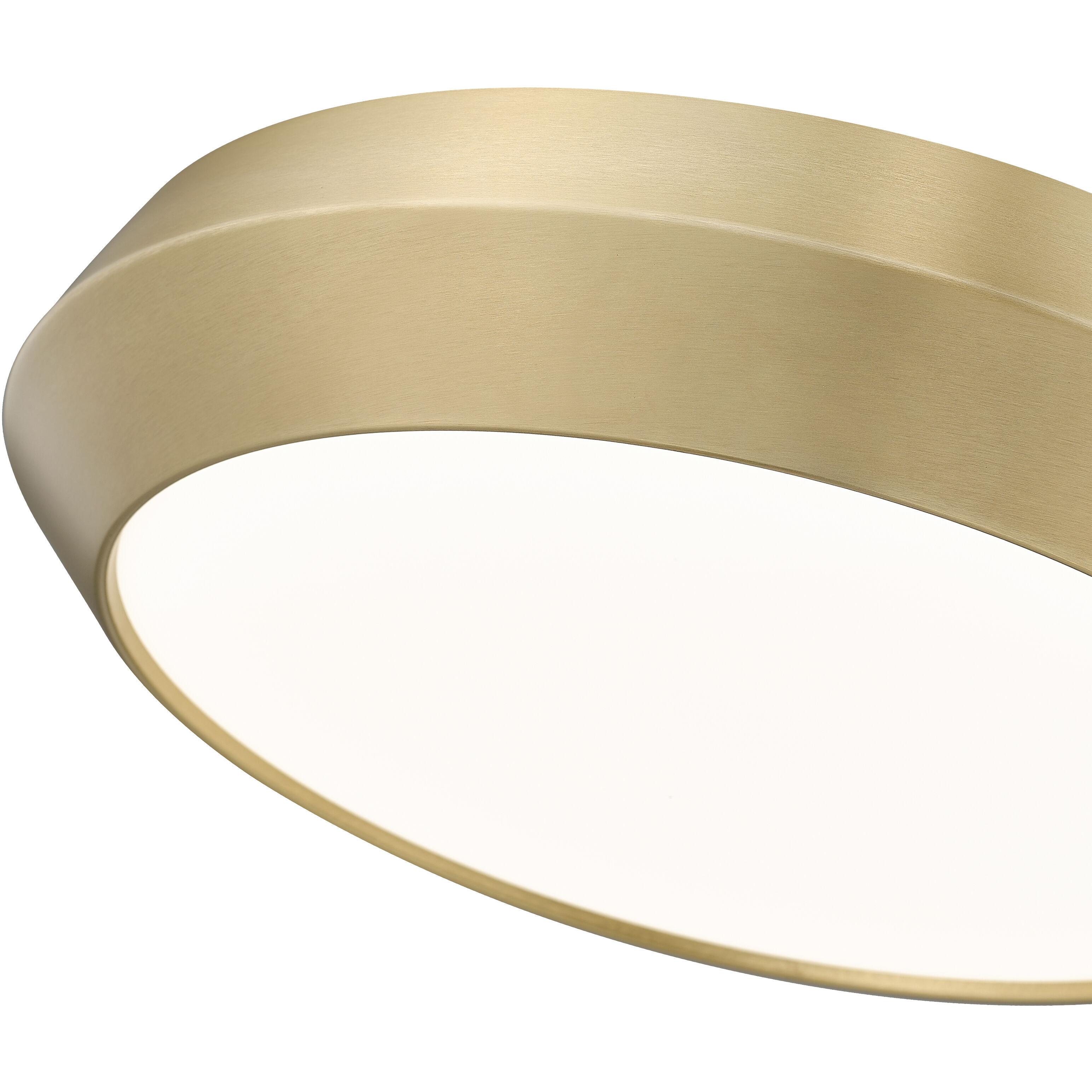Quasars LED 16 inch Modern Gold Flush Mount Ceiling Light