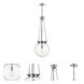 Beacon 1 Light 14 inch Polished Chrome Pendant Ceiling Light