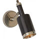 Thomas O'Brien Anders 1 Light 5.25 inch Antique Nickel and Bronze Articulating Wall Light, Small