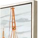 Waterside Collection Whitewash Floater  Frame Canvas