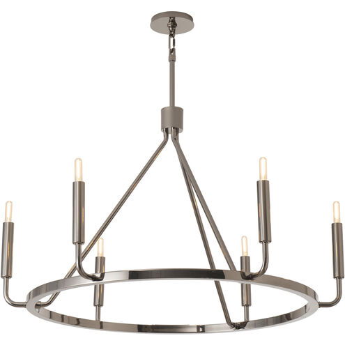 Mavisten Edition Carbonia LED 37.5 inch Black Chrome Chandelier Ceiling Light