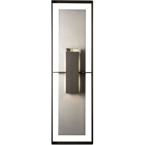 Shadow Box 2 Light 45 inch Coastal Bronze/Coastal Burnished Steel Outdoor Sconce, Extra Tall