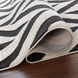 Optika 36 X 24 inch Black/White Rug in 2 x 3